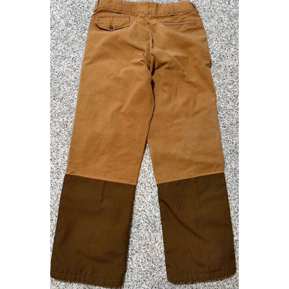 Vintage Duxbak Heavy Canvas Hunting Pants Outdoor Bird Brush Field 34 Brown - Picture 2 of 3